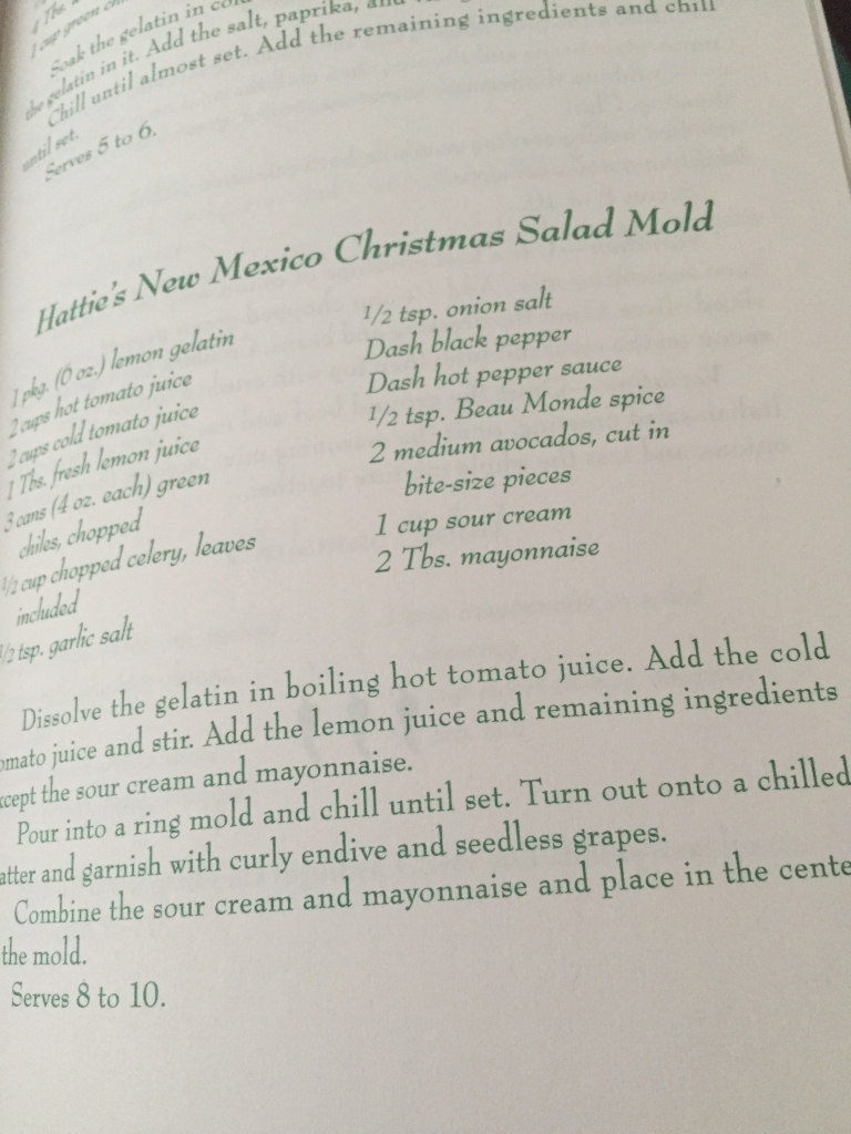 Hatties New Mexico Christmas Salad Mold